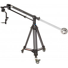 7ft Wave-2 portátil cámara Jib Crane paquete con Jr. Pan Tilt cabeza, 100 mm trípode, Dolly para DSLR Vídeo Película Cine cámara videocámara hasta 6 kg 13.2Lb + bolsa de transporte (p-wv-2pp