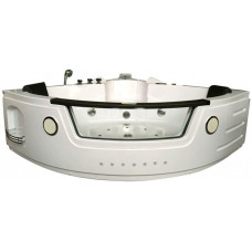  Bañera hidromasaje Model Sant'Angels 140 x 140 cm Bañera de esquina spa hidromasaje Piscina Spa NUEVA Terapia luz de colores para 2 