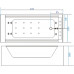  Bañera hidromasaje SPA  170 x 120 cm IRIS 
