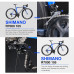 Bicicleta de Carretera Carbono con Grupo de 22 Velocidad Shimano 105 Juego de Ruedas de Carbono Ultraligero Tija de sillín 
