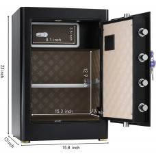 TIGERKING - Caja de seguridad para el hogar, 2.05 pies cúbicos TIGERKING - Caja de seguridad para el hogar, 2.05 pies cúbicos