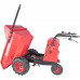 Carretilla eléctrica con batería  Dumper con cavidad de 200 L 400 kg de carga  54 V Li-Ion con 15 Ah 