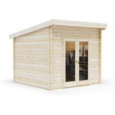 Casa Prefabricada de Madera para Jardín Moderna 300x300cm Casa Prefabricada de Madera para Jardín Moderna 300x300cm