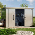 Caseta de jardín metálica 291x221x212 cm 