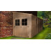 Cobertizo de Madera para jardín 10.1m2 con Pared Lateral con Suelo 