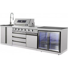 Cocina de acero inoxidable para exteriores 