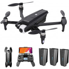 Dron GPS con cámara 4K HD para Adultos, Dron WiFi 5G con cardán de 2 Ejes, Motor sin escobillas, cuadricóptero RC Plegable con GPS de Regreso a casa, sígueme, Bolsa de Almacenamiento, 3 baterías Dron GPS con cámara 4K HD para Adultos, Dron WiFi 5G con cardán de 2 Ejes, Motor sin escobillas, cuadricóptero RC Plegable con GPS de Regreso a casa, sígueme, Bolsa de Almacenamiento, 3 baterías