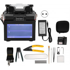 Empalmador por fusión de fibra óptica, máquina empalmadora por fusión FTTH de mano, para fibras SM, MM, DS, NZDS, empalme 8s 26s, herramientas de empalme automático de fibra de calentamiento(EU) Empalmador por fusión de fibra óptica, máquina empalmadora por fusión FTTH de mano, para fibras SM, MM, DS, NZDS, empalme 8s 26s, herramientas de empalme automático de fibra de calentamiento(EU)