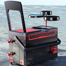 FFYUE Caja De Pesca Multifuncional, Equipo De Pesca Integrado con Silla, Almacenamiento De Gran Capacidad para El Equipo De Pesca Sin Instalación, Equipo De Caja Ultraligero FFYUE Caja De Pesca Multifuncional, Equipo De Pesca Integrado con Silla, Almacenamiento De Gran Capacidad para El Equipo De Pesca Sin Instalación, Equipo De Caja Ultraligero