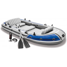 FZYE Kayak Inflable, Bote Inflable con remos, Bote de Pesca con Bote de Goma Resistente al Desgaste, Bote Inflable para 5 Personas, Soporte hasta 600 kg FZYE Kayak Inflable, Bote Inflable con remos, Bote de Pesca con Bote de Goma Resistente al Desgaste, Bote Inflable para 5 Personas, Soporte hasta 600 kg