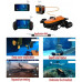  GZZG Robot Submarino no tripulado 150M Detector de Agua Profunda 4K Cámara de Buceo Búsqueda de Buceo y Rescate Robot Inteligente Submarino (Color : Orange) 