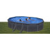Gre Piscina Desmontable Kea Ovalada Grafito - 500 x 300 cm. 