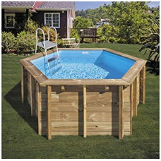 Gre Piscina Redonda Madera Lili 2 280X107 cm 800008 