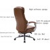 HZYDD Silla reclinada del Presidente Silla ejecutiva,Silla de Ordenador de Oficina ergonómica,Silla de Giro del Estudio en el hogar (Color:marrón)