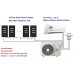 Inversor solar ACDC sin conductos, mini aire acondicionado dividido con calentador Inversor solar ACDC sin conductos, mini aire acondicionado dividido con calentador