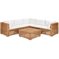 Juego Muebles de jardín 6 Piezas y Cojines 