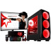  Megamania PC Gaming AMD Ryzen 7 3700X (8 Núcleos up to 4,4Ghz) | 16GB DDR4 | SSD 480GB | AMD Radeon RX 6600 XT 8GB GDDR6 | WiFi 1200 + Monitor LED Curvo 24" FullHD+ Kit Gaming 