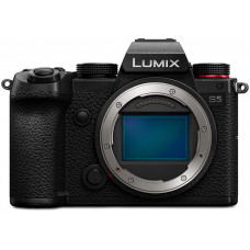  Panasonic LUMIX DC-S5E-K - Cámara Evil de 24 MP (Pantalla táctil de 3", Estabilizador Óptico de 5 Ejes, Visor OLED, RAW, Wi-Fi, 4 K, Función AF, Protección contra Polvo y Salpicaduras) Negro 