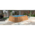 Piscina Madera Panelada K2O 490x293x110 cm Depuradora de Arena de 3.028 L-H con Escalera 