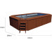 Piscina Madera Panelada K2O 655x390x124 cm Depuradora de Cartucho de 5.678 L/ H con Escalera 