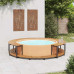 Piscina y spa marco de madera de acacia maciza de 273 x 53 cm 