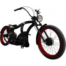 Power-Bikes, Pedelec, E-Bike, 250 W, Fatbike, Cruiser, Bicicleta, Rojo Negro Negro, Rojo Power-Bikes, Pedelec, E-Bike, 250 W, Fatbike, Cruiser, Bicicleta, Rojo Negro Negro, Rojo