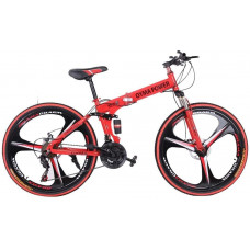 SAFGH Bicicleta de montaña para Adultos, Bicicleta de montaña Plegable de 26 Pulgadas Shimanos, Bicicleta de 21 velocidades, Bicicletas MTB de suspensión Completa, Ruedas de magnesio de 3 radios p SAFGH Bicicleta de montaña para Adultos, Bicicleta de montaña Plegable de 26 Pulgadas Shimanos, Bicicleta de 21 velocidades, Bicicletas MTB de suspensión Completa, Ruedas de magnesio de 3 radios p