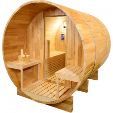 Sauna 6 Personas de Vapor con Estufa de Piedras