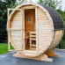 Sauna de barril Pini Wood L, montaje sin montaje