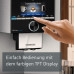  Siemens TI9578X1DE EQ.9 plus connect s700 - Cafetera automática personalizada, 2 recipientes para granos, molinillo extrasilencioso, 1500 W, acero inoxidable 