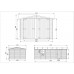 TIMBELA M102 Garaje Exterior de Madera - Garaje de Pino/Abeto, construcción de Paneles - H222 x 616 x 324 cm / 18 m2