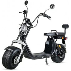 VIRTUE Moto eléctrica Matriculable Scooter de 1500w batería de 60v 20Ah Caigiees Chopper City Coco matricula Color Negro VIRTUE Moto eléctrica Matriculable Scooter de 1500w batería de 60v 20Ah Caigiees Chopper City Coco matricula Color Negro