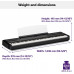 Yamaha P515 Piano digital de acción ponderada de 88 teclas, negro 