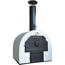  acerto 40239 Horno de Piedra para el jardín 62x62cm * Doble cámara * Ladrillo de Arcilla * Horno de jardín Aislado | Horno móvil de leña Horno de leña para Exterior | Horno de pastelería 