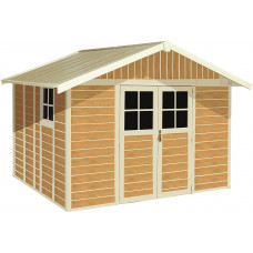 caseta cobertizo de resina jardin grosfillex deco7 7.53 m2 sherwood color marron caseta cobertizo de resina jardin grosfillex deco7 7.53 m2 sherwood color marron
