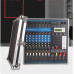  Mezclador de audio portátil Mezclador Maleta portátil con el amplificador de 8 canales del mezclador con el amplificador mezclador profesional de la etapa del amplificador mezclador con el amplificado 