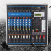  Mezclador de audio portátil Mezclador Maleta portátil con el amplificador de 8 canales del mezclador con el amplificador mezclador profesional de la etapa del amplificador mezclador con el amplificado 