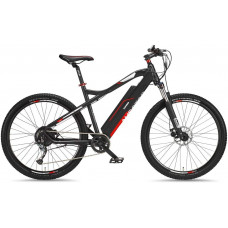 Telefunken Bicicleta eléctrica de montaña de aluminio, cambio Shimano de 9 velocidades, pedelec MTB, 27,5 pulgadas, motor trasero de 250 W, frenos de disco, color antracita/rojo, subida M920 Telefunken Bicicleta eléctrica de montaña de aluminio, cambio Shimano de 9 velocidades, pedelec MTB, 27,5 pulgadas, motor trasero de 250 W, frenos de disco, color antracita/rojo, subida M920