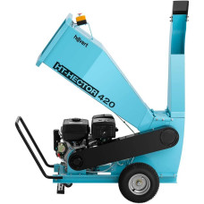  hillvert Trituradora De Madera a Gasolina Triturador De Jardín HT-HECTOR 420 (Velocidad Giro: 3.600 rpm, Potencia Máx. Motor: 15 PS, Diámetro Máx. Corte: 100 mm 