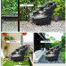  ksamwjf Fuente de Mesa Fuente de Piso Cascada de rocalla pequeña para Interiores y Exteriores, Adecuada para la Familia, jardín al Aire Libre, balcón, decoración de Patio Fuente de Cascada 