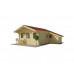 Casa de madera  6X8 , 48 m2" - 44mm