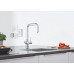  Grohe Blue Home - Grifo de cocina mezclador, starter kit caño en U 